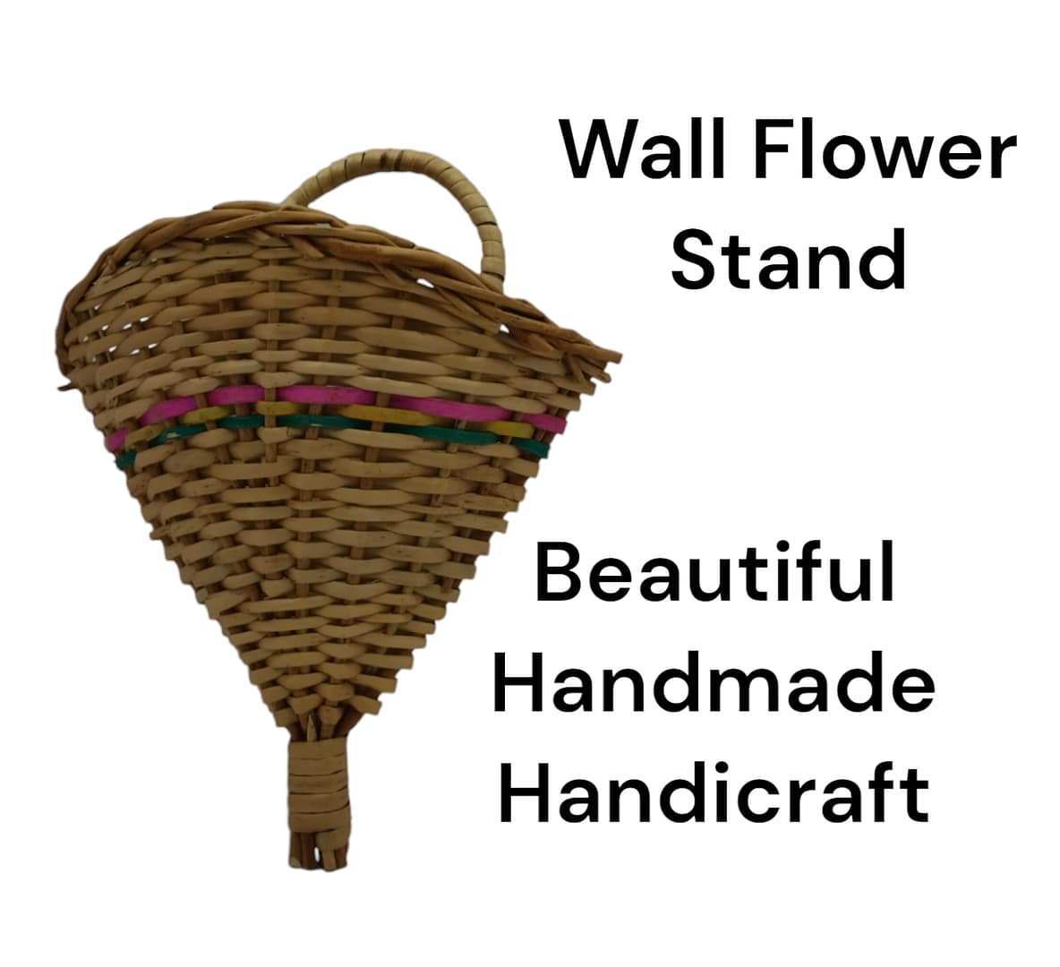 Bamboo Wall Flower Stand, Home & Hall Decorate, Showcase Decorate, Looking Beautiful Bamboo Handy Craft - Image 5