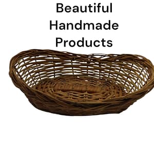 Basket for Kitchen Use Wood Fruit & Vegetable Bamboo Basket | Flowers basket - Handmade - Bamboo Product