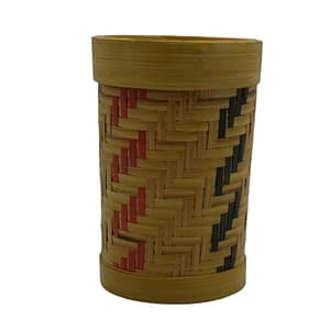 Bamboo Rounded Box | Kitchen & Pencil Organizer | Natural Handy Craft