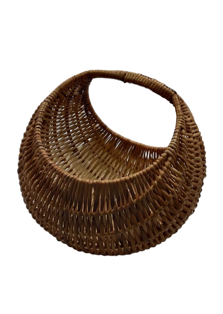 Bamboo Basket | Cane Basket | Basket For Gift Hamper | Wicker Basket| Flower and Vegetable Basket - Image 3