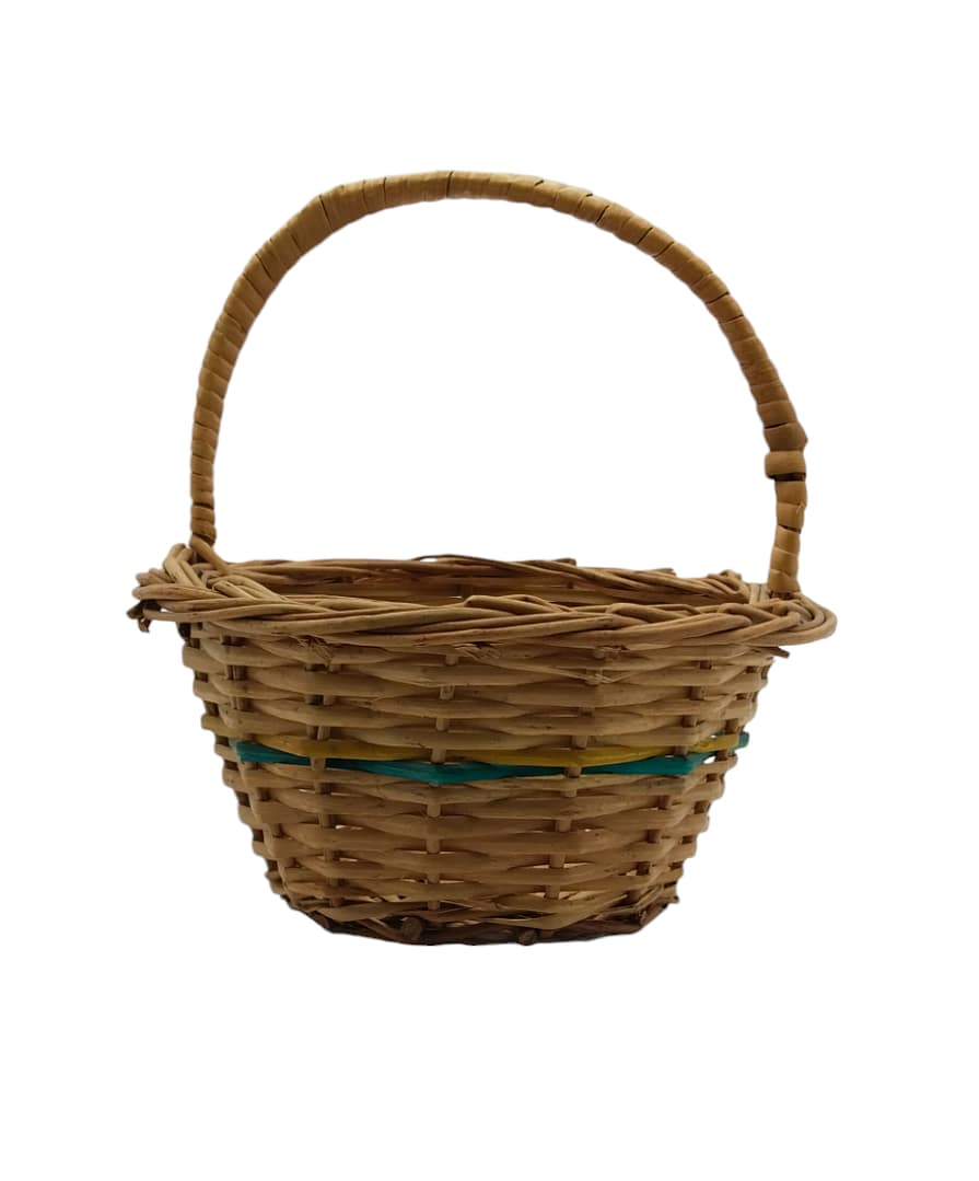 Bamboo Multipurpose Small Basket With Handle | Fruit & Vegetable Basket | Gift Hamper
